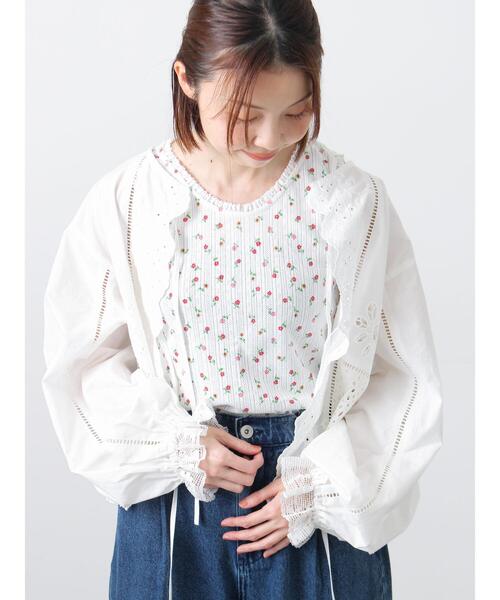 ジュンヤ ギャルソン 94SS 花柄 レース ノースリーブ タンクトップ FUNALIVE（ファンアライブ） タンクトップ ノースリーブ 「上品な花柄