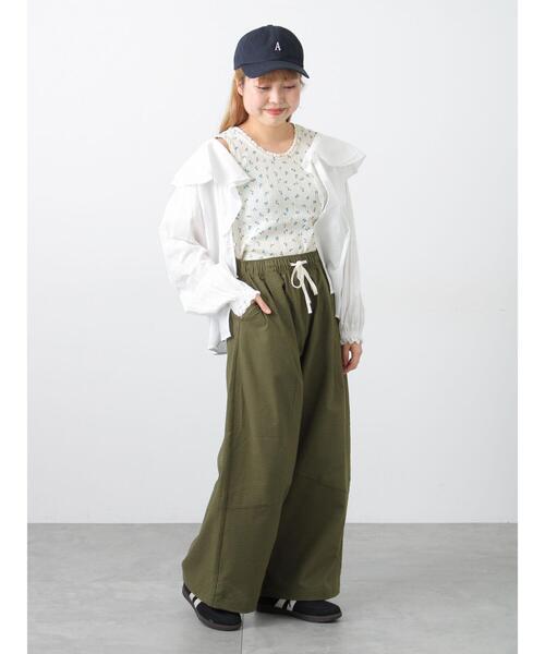 Samansa Mos2（サマンサモスモス） tシャツ 花柄パターンメッシュ