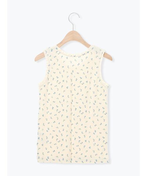Samansa Mos2（サマンサモスモス） tシャツ 花柄パターンメッシュ