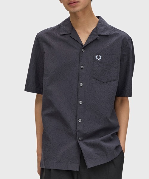 FRED PERRY（フレッドペリー） シャツ Seersucker Revere Collar Shirt