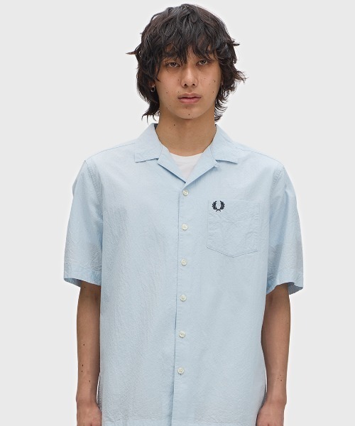 FRED PERRY（フレッドペリー） シャツ Seersucker Revere Collar Shirt