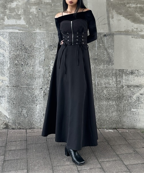 LVEU.（ラブユ） ベアトップワンピース SMALL ブラック レディース