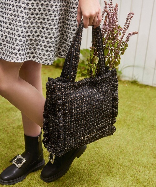 「TOCCA」 トートバッグ F ブラック レディースの画像