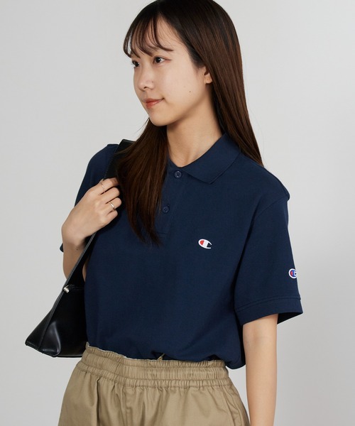 Champion（チャンピオン） ポロシャツ ロゴワッペン ベーシック