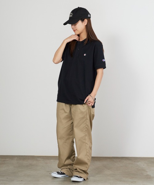 Champion（チャンピオン） ポロシャツ ロゴワッペン ベーシック