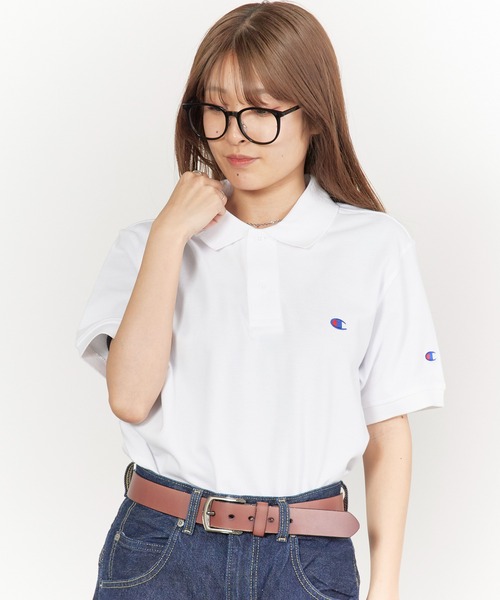 Champion（チャンピオン） ポロシャツ ロゴワッペン ベーシック