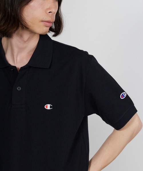 Champion（チャンピオン） ポロシャツ ロゴワッペン ベーシック