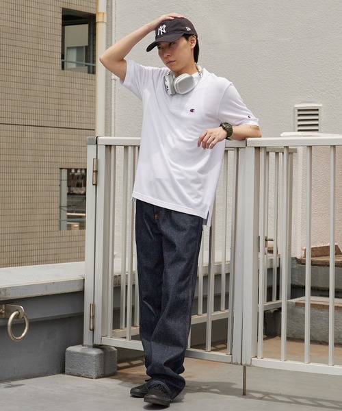 Champion（チャンピオン） ポロシャツ 半袖 ロゴワッペン ベーシック