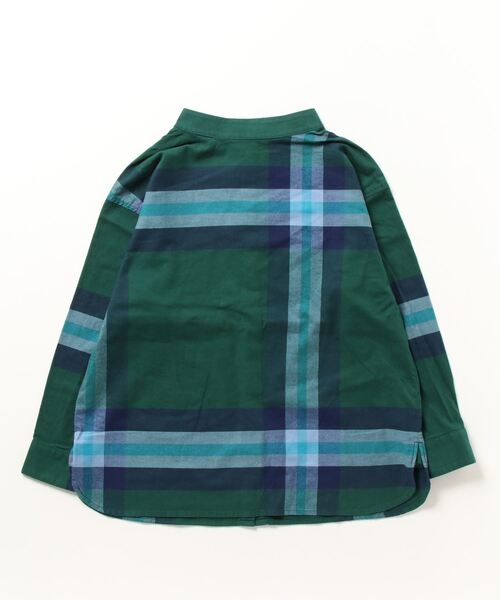 「BEAMS BOY」 長袖ネルシャツ ONE SIZE グリーン レディースの画像