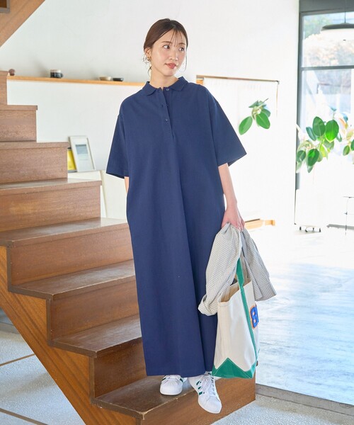 「FREAK'S STORE」 半袖ワンピース SMALL グリーン レディース_画像3