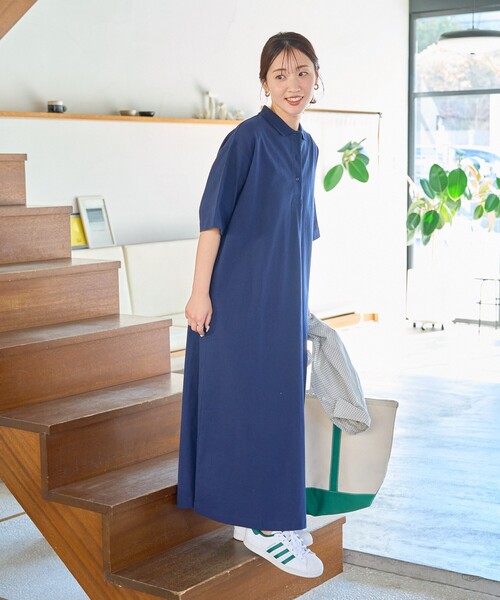 「FREAK'S STORE」 半袖ワンピース SMALL グリーン レディース_画像5