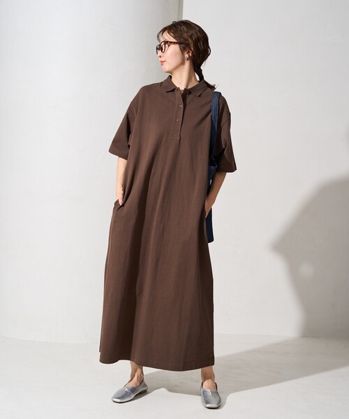 「FREAK'S STORE」 半袖ワンピース SMALL グリーン レディース_画像8
