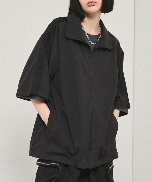 まっちゃん  Track Jacket セットアップ ジャージ 「Alfred Alex」Oversized Zip-Up Track Jacket / サイド