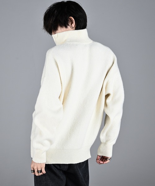「ADRER」 長袖ニット LARGE ブラック メンズ_画像8