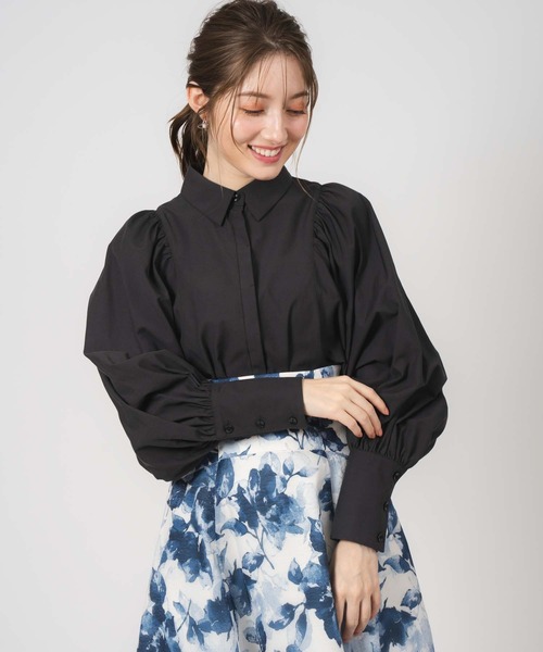「NOELA」 長袖シャツ フリー ブラック レディース_画像5