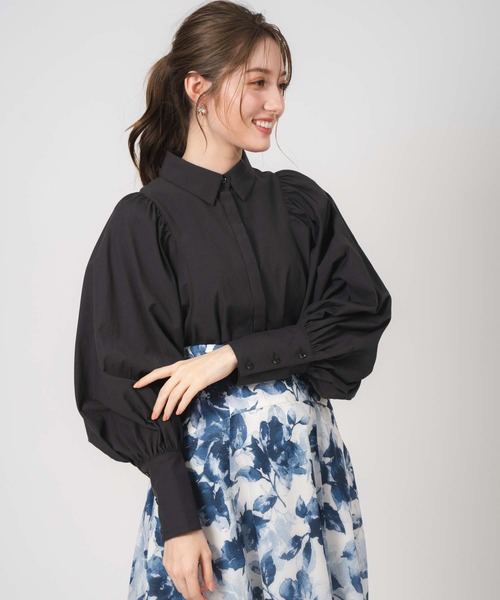 「NOELA」 長袖シャツ フリー ブラック レディース_画像6