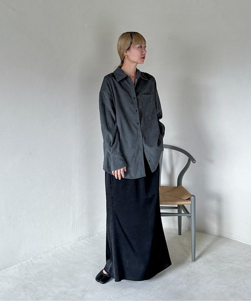 「feepur」 長袖シャツ MEDIUM ブラック レディース_画像9