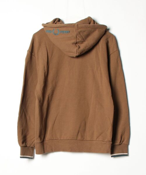 「FRED PERRY」 プルオーバーパーカー S キャメル レディース_画像2