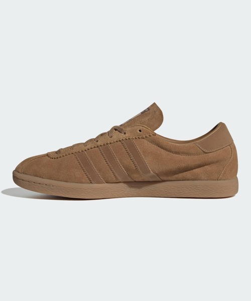 「adidas」 ローカットスニーカー 24.5糎 赤銅色 レディース