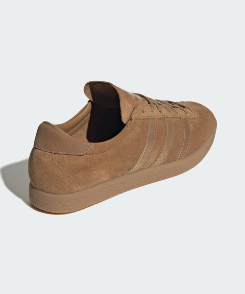 「adidas」 ローカットスニーカー 24.5糎 赤銅色 レディース