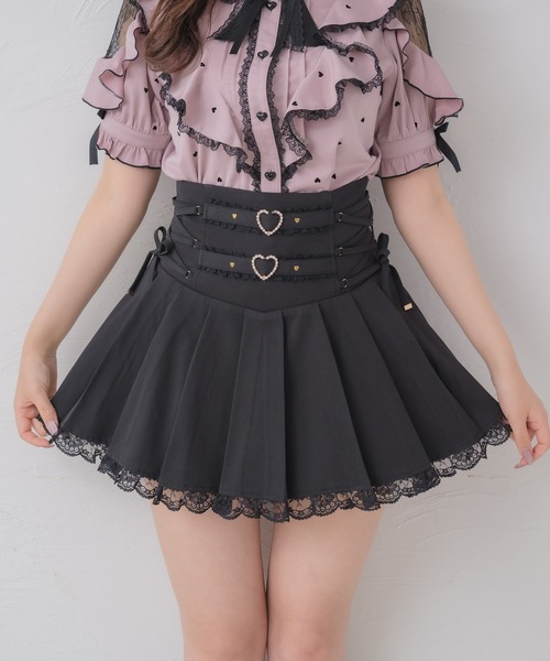 ROJITA（ロジータ） スカート サイドレースアッププリーツスカート