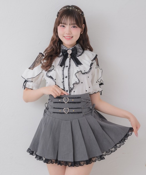 ROJITA（ロジータ） スカート サイドレースアッププリーツスカート