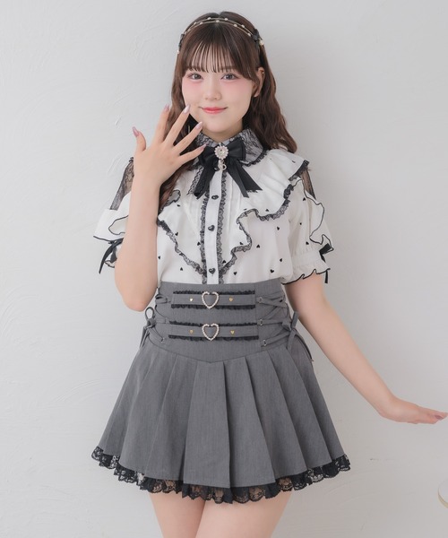 ROJITA（ロジータ） スカート サイドレースアッププリーツスカート