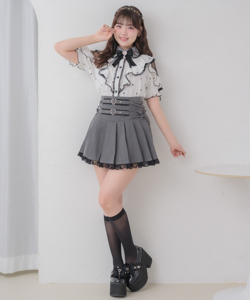 ROJITA（ロジータ） スカート サイドレースアッププリーツスカート