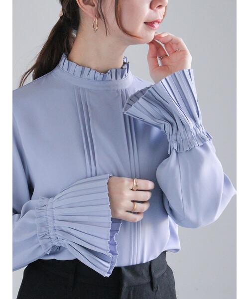 「Te chichi」 長袖ブラウス F サックスブルー レディース_画像3