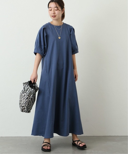 「JOURNAL STANDARD」 半袖ワンピース - ブルー レディース_画像8