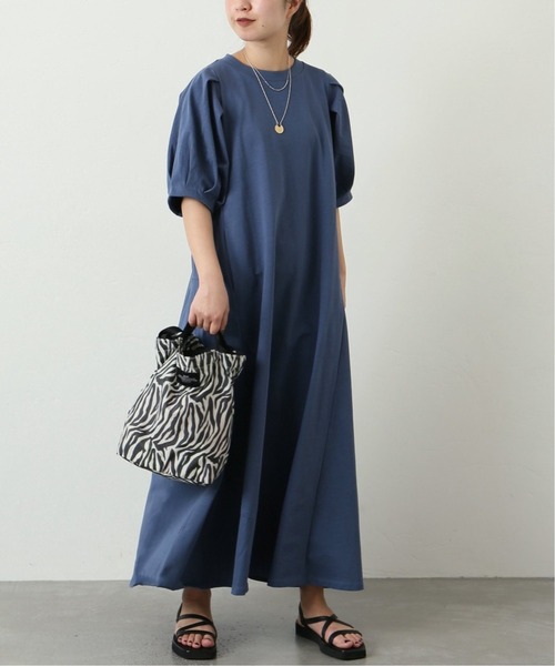 「JOURNAL STANDARD」 半袖ワンピース - ブルー レディース_画像9