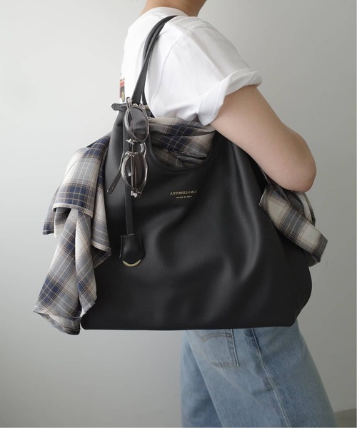 トートバッグ 「WEB限定/追加8」ANTONELLO MASI SLOBE別注 レザートートバッグ レディースの画像