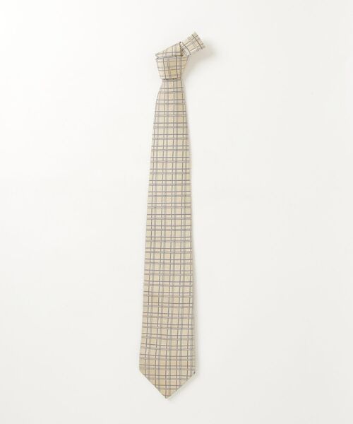 ☆即発 バーバリー ノバチェック ネクタイ シルク100% ベージュ 美品 高級 BURBERRY（バーバリー） チェック柄ネクタイ - ベージュ メンズ