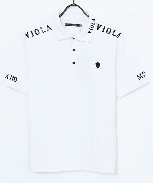 VIOLA ポロシャツ 半袖 「VIOLA rumore/ヴィオラ ルモーレ」PRINT共地