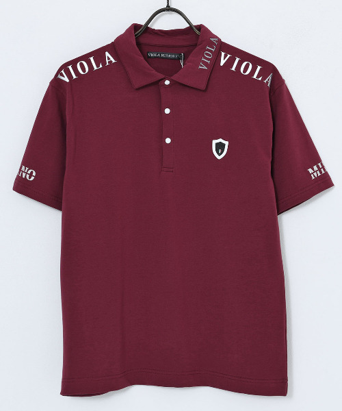 VIOLA ポロシャツ 半袖 「VIOLA rumore/ヴィオラ ルモーレ」PRINT共地