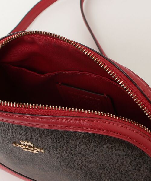 COACH（コーチ） シグネチャー柄 ショルダーバッグ - レッド