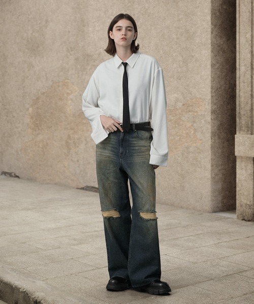 「EMMA CLOTHES」 デニムパンツ L インディゴブルー メンズ_画像3