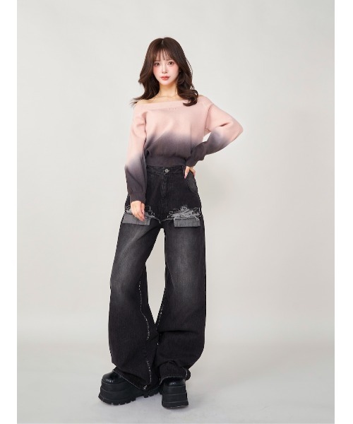 Darich（ダーリッチ） デニムパンツ M ブラック レディース : ZOZOTOWN