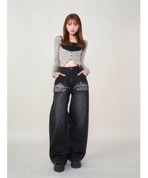 Darich（ダーリッチ） デニムパンツ M ブラック レディース : ZOZOTOWN