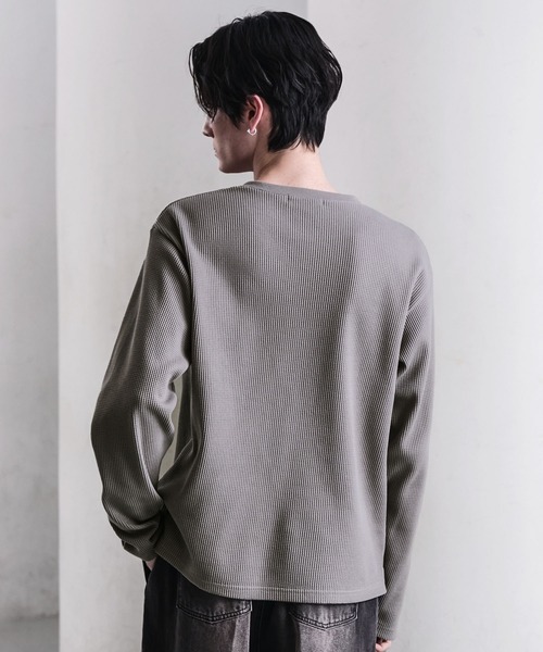 「CLEL」 長袖Tシャツ S 杢グレー メンズ_画像3