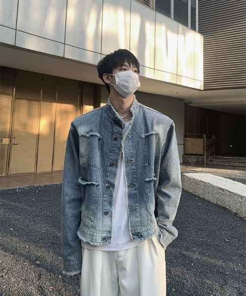 「B.R.U」 デニムジャケット FREE ブルー メンズ_画像7
