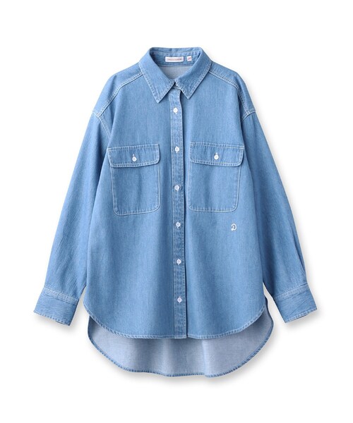 「DRESSTERIOR」 長袖シャツ 34 ブルー レディース_画像8