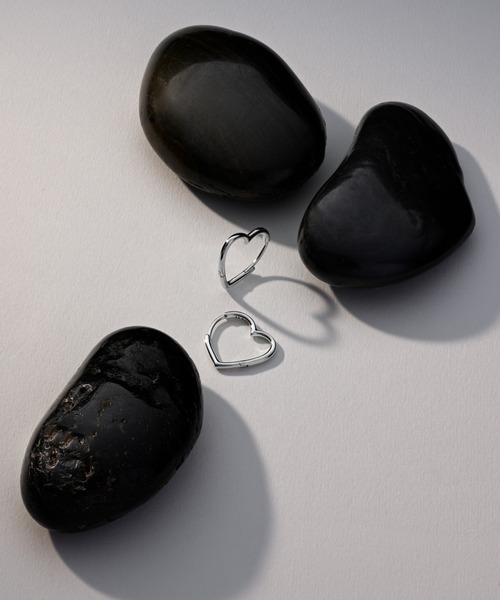 PANDORA（パンドラ） ピアス アシンメトリック ハート フープ ピアス