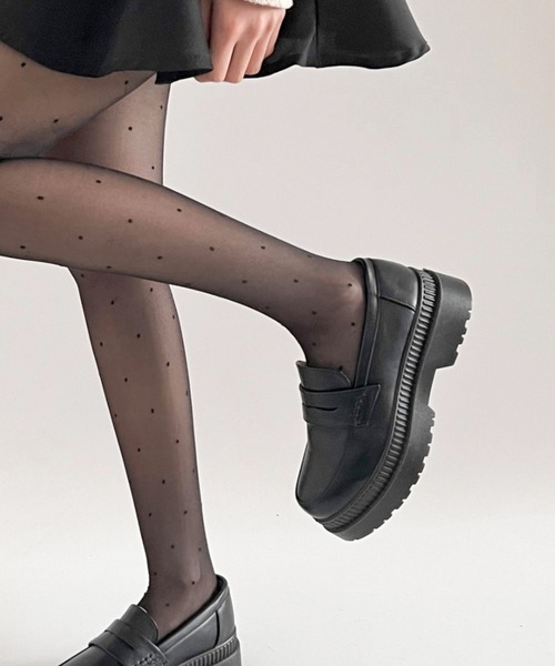 Shoes in Closet ローファー 軽量厚底 2段ソール シンプル