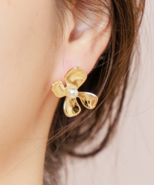 flower（ファッション） ピアス スパークルフラワーピアス