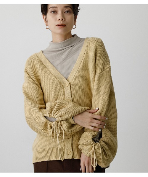 AZUL BY MOUSSY カーディガン ARM DRAWSTRING CARDIGAN/アームド