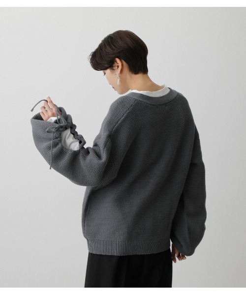 AZUL BY MOUSSY カーディガン ARM DRAWSTRING CARDIGAN/アームド