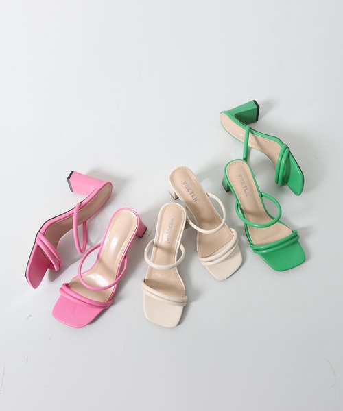 Isn't She？（イズントシー） サンダル ダブル細ストラップミュール