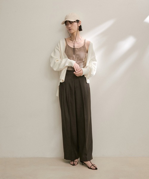 SALON adam et rope' 帽子 キャップ フェイクレザーキャップ
