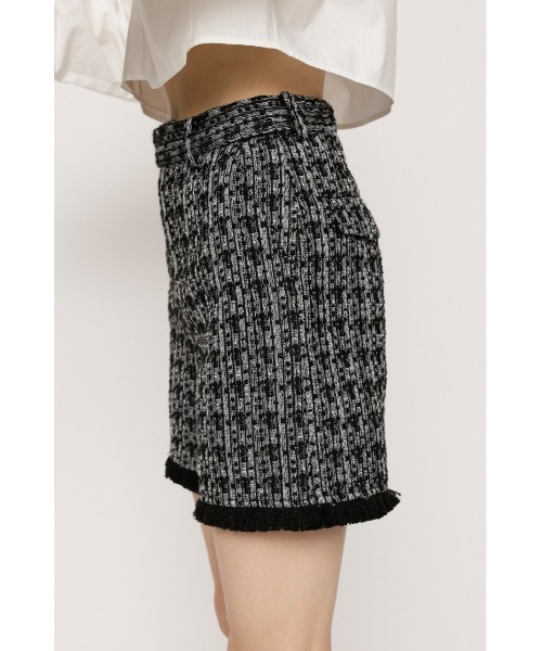SLY スラックス パンツ FRINGE TWEED S/PT フリンジ ツイード